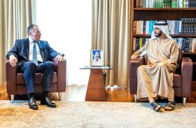 شخبوط بن نهيان يلتقي المبعوث السويسري للقرن الأفريقي