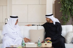 رئيس الدولة يبحث مع وزير خارجية البحرين العلاقات والتطورات التي تشهدها المنطقة 