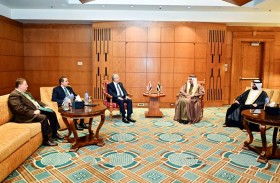  صقر غباش يبحث تعزيز العلاقات الثنائية مع رئيس مجلس النواب المصري