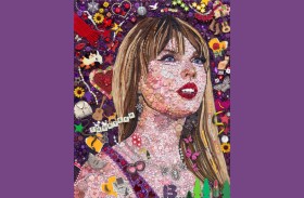 بورتريه لتايلور سويفت من 37 مادة معاد تدويرها
