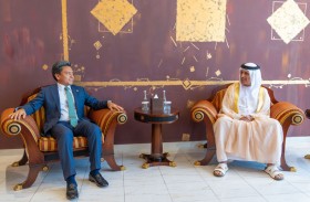 سعود بن صقر يستقبل سفير السلفادور