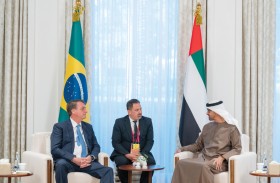 محمد بن زايد يستقبل رئيس البرازيل ويبحثان علاقات الصداقة ومجالات التعاون المشترك