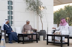 محمــد بــن زايـــد يســـتقبل خــالد بــن ســـلمان