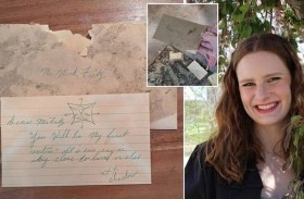 رسائل تهديد مخفية في سقف منزل 