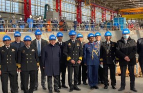 مراسم إنزال السفينة الأولى من مشروع بني ياس في فرنسا