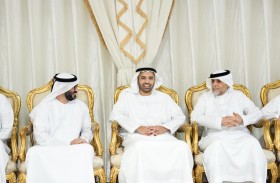 ولي عهد رأس الخيمة يقدم واجب العزاء بوفاة علي البلوشي