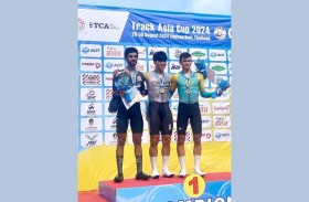 الدراج الإماراتي محمد المطيوعي يحرز فضية كأس آسيا للمضمار بتايلاند