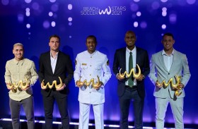 دبي تحتفي بنجوم العالم لكرة القدم الشاطئية 