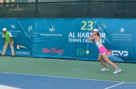 بداية ساخنة لـ «تحدي الحبتور» الدولية لتنس السيدات