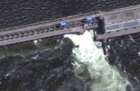 كارثة حيوانية جرّاء انهيار سد نوفا كاخوفكا