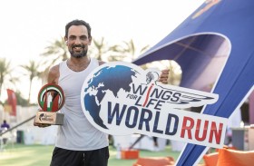 بعد قطع مسافة 37 كيلومترًا.. أنور مطر يفوز بسباق «وينغز فور لايف» الإمارات