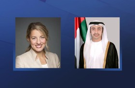 عبدالله بن زايد يستقبل وزيرة خارجية كندا ويبحثان تطورات الأوضاع في المنطقة