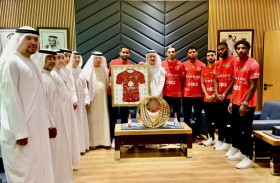 تعاونية الاتحاد تستقبل وتهنئ فريق شباب الأهلي بمناسبة الفوز بلقب دوري المحترفين 