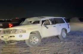 إصابة 5 أشخاص في حادث تدهور مركبة في منطقة الروية نتيجة القيادة بطيش وتهور والاستعراض