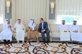 نهيان بن مبارك يستقبل السفير المصري بمناسبة انتهاء فترة عمله