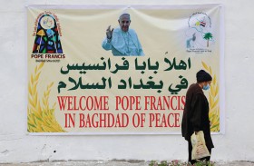 البابا يدعو إلى المصالحة عشية وصوله الى الأراضي العراقية