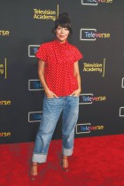 الممثلة الأمريكية تامارا تايلور لدى حضورها عرضًا بمناسبة الذكرى العشرين لمسلسل  Bones  خلال مهرجان Televerse في لوس أنجلوس. ا ف ب