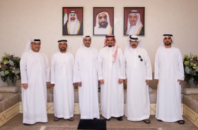 حاكم الفجيرة يستقبل رئيسَي الاتحاد العربي والإماراتي للقوس والسهم ويطلع على النشاط الرياضي للعبة 