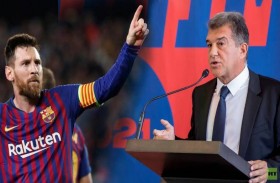 لابورتا يريد رؤية ميسي ينهي مسيرته بـ «قميص برشلونة» 