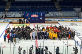 نواة أبطال المستقبل في معسكر الشباب الآسيوي لهوكي الجليد 