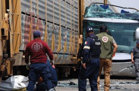 اصطدام قطار بحافلة يخلف ضحايا