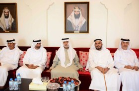 نهيان بن مبارك يعزي في وفاة فاطمة الكعبي