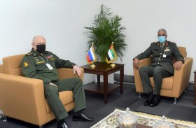 قائد القوات البرية يستقبل قائد القوات البرية الروسية