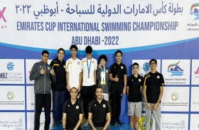 سباحو نادي مليحة الرياضي يظفرون بست ميداليات ملونة مع اختتام بطولة كأس الإمارات الدولية للسباحة 2022 