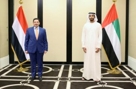 شخبوط بن نهيان يستقبل وزير الخارجية اليمني