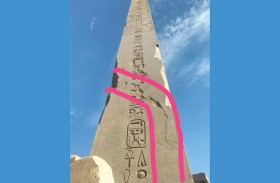 حقيقة شرخ مسلة حتشبسوت في الأقصر المصرية