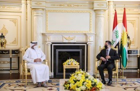 مسرور بارزاني: الإمارات تساهم بقوة في دعم أوضاع اللاجئين والنازحين في كردستان العراق