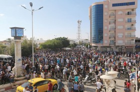 اضراب عام وتظاهرة بالآلاف في جرجيس التونسية 