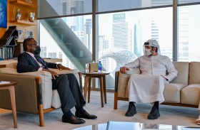 مكتوم بن محمد يستقبل رئيس الأعمال الدولية في بنك «أوف أمريكا»