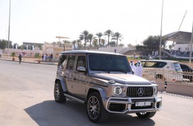 محمد بن راشد بن محمد بن راشد يشهد انطلاق مهرجان ولي عهد دبي للهجن