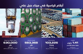 ميناء جبل علي يسجل رقما قياسيا في الشحنات السائبة بـ 630 ألف طن خلال أكتوبر