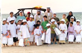 بلدية الظفرة تنظم فعالية المنقذ البحري الصغير بمدينة المغيرة