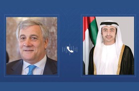عبدالله بن زايد ووزير الخارجية الإيطالي يبحثان هاتفيا تعزيز علاقات التعاون