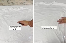 كيف تزيلين تجاعيد الملابس  بدون مكواة