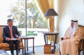 حاكم رأس الخيمة يستقبل سفير كوريا