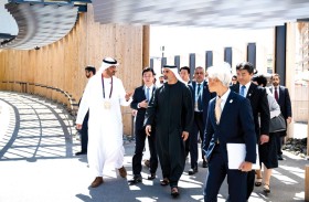 ولي عهد أبوظبي يزور جناح اليابان في معرض «إكسبو 2025 أوساكا»