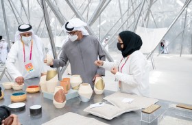 محمد بن زايد يزور جناح البحرين في أكسبو 2020 دبي 