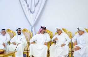 ولي عهد عجمان يتقبل التعازي في وفاة الشيخ سعود بن عبدالله النعيمي