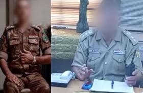 تسريح ضابطين لاحتفالهما بالترقية 