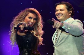 مايا دياب تعايد راغب علامة بعيد ميلاده