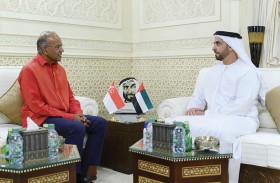 سيف بن زايد يلتقي وزير الداخلية والقانون السنغافوري 